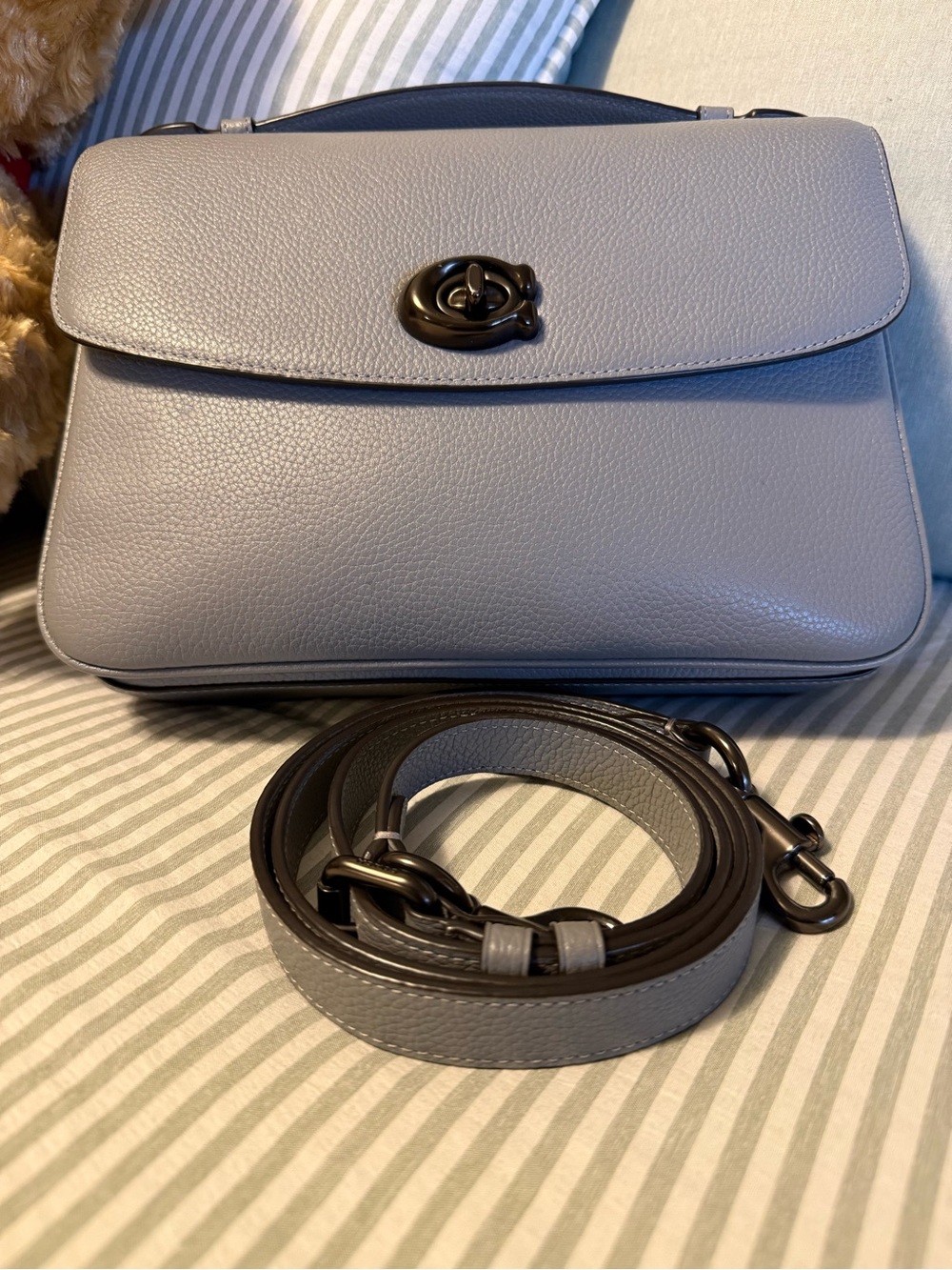 Coach Top-Handle Leather Cassie Crossbody Handbag - Picture 6 of 6